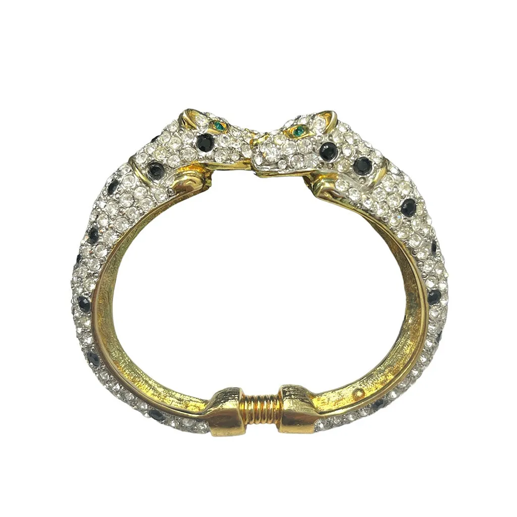 Double Head Leopard Bracelet
