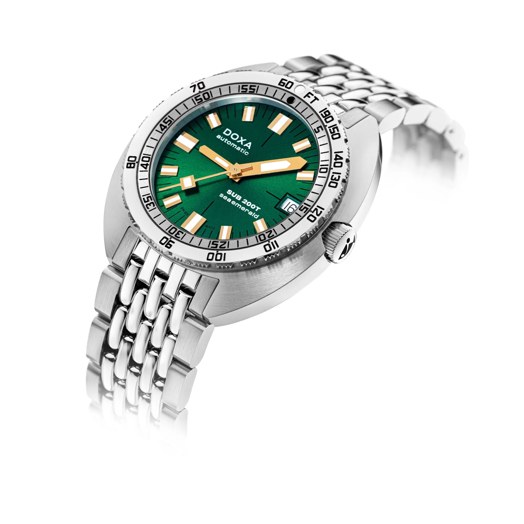 Doxa 200 T - Sea Emerald (Green) Sunray Dial