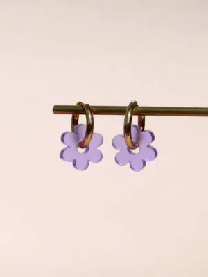 Earrings - Lilac Flower