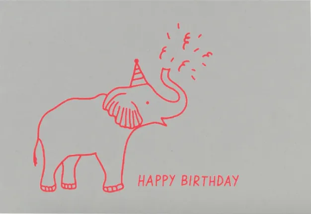 Elephant Bday Card