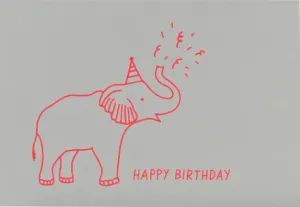 Elephant Bday Card