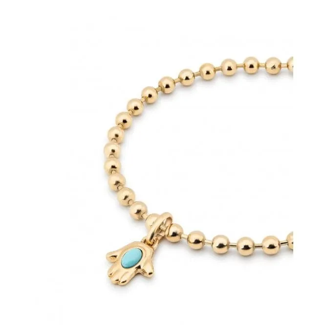 Emotions 18k Gold Plated Elastic Anklet Ball Fittings Anklet TOB0030ORO000