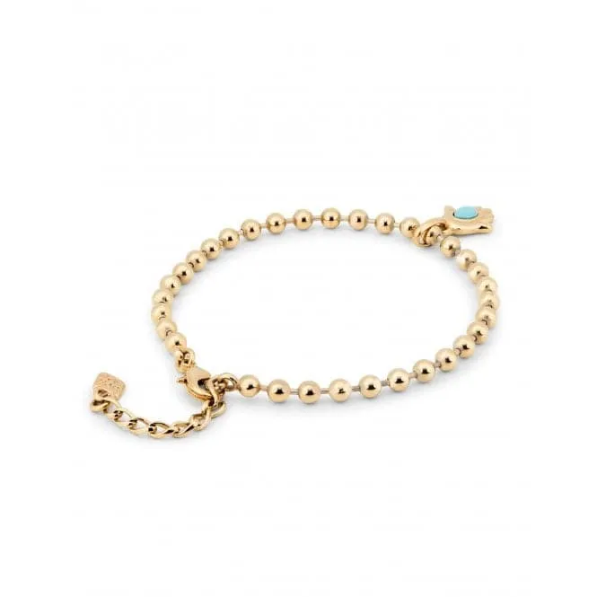Emotions 18k Gold Plated Elastic Anklet Ball Fittings Anklet TOB0030ORO000