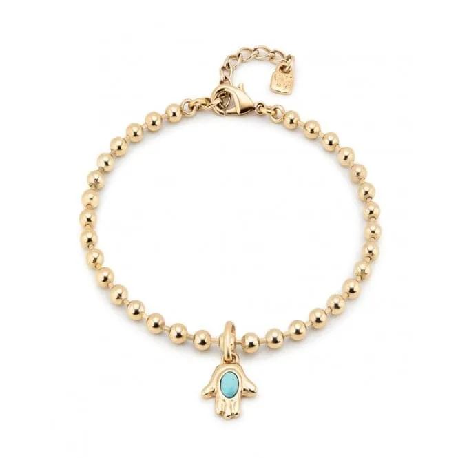 Emotions 18k Gold Plated Elastic Anklet Ball Fittings Anklet TOB0030ORO000