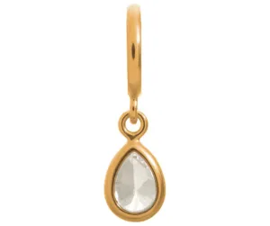 Endless Jewellery Citrine Drop Gold Charm