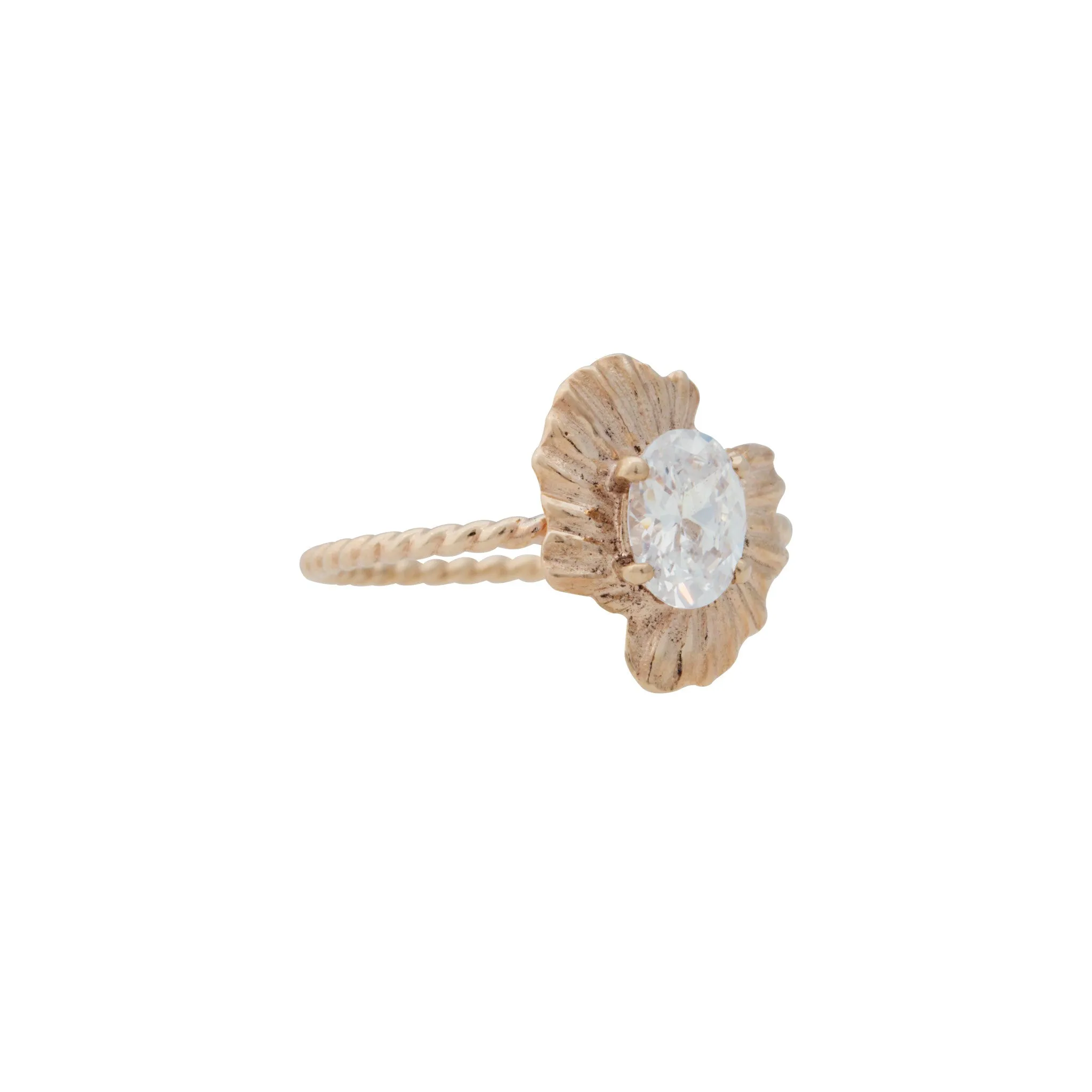 Engagement Rings ~ Oval Shell Ring