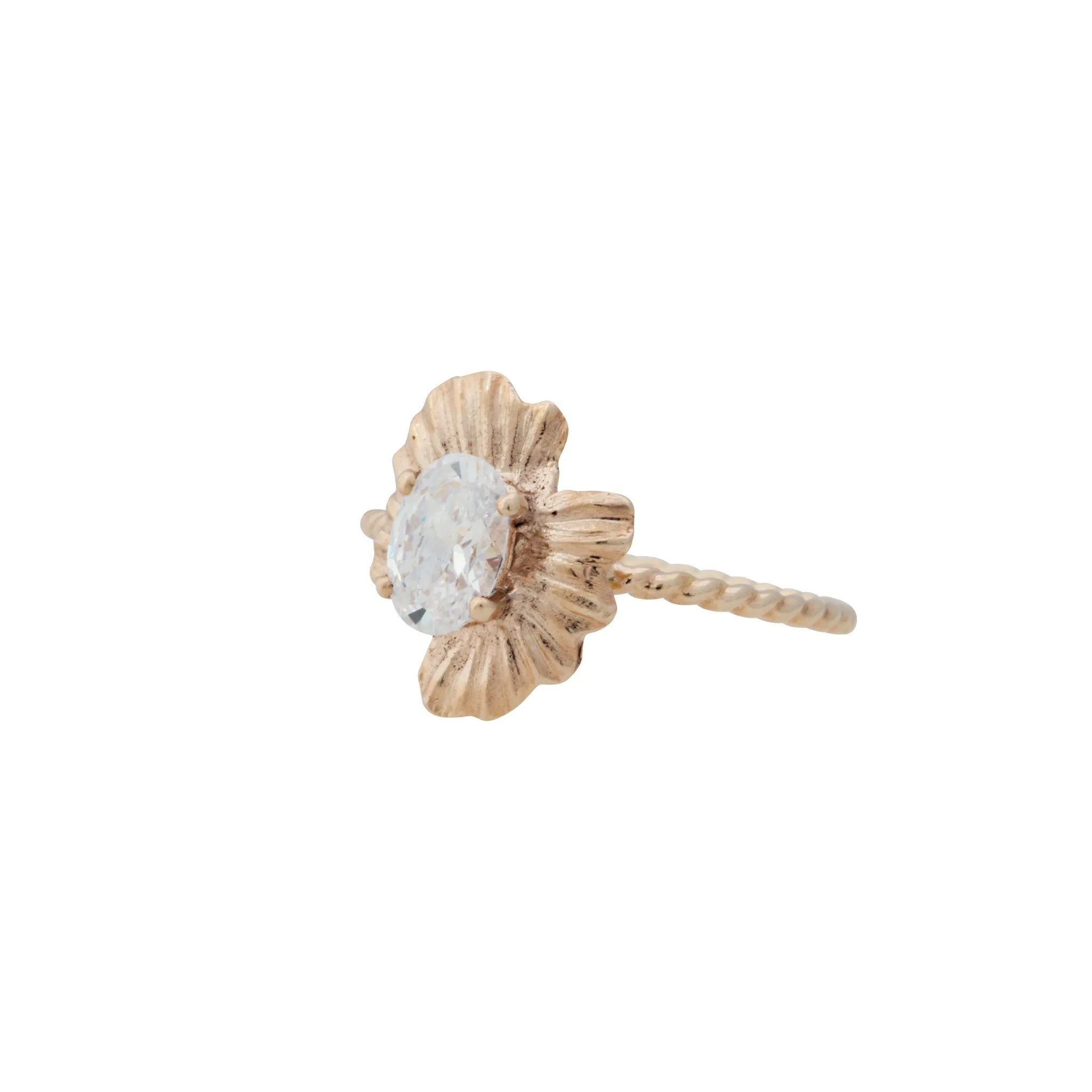 Engagement Rings ~ Oval Shell Ring