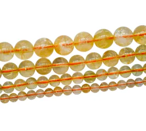 Fil de perle Citrine chauffée A 