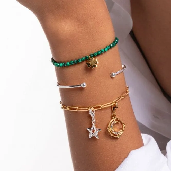 Flexible Silver Dot Bangle AR103-051-14