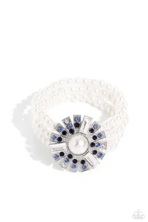 Gifted Gatsby - Blue Bracelet - Paparazzi Accessories