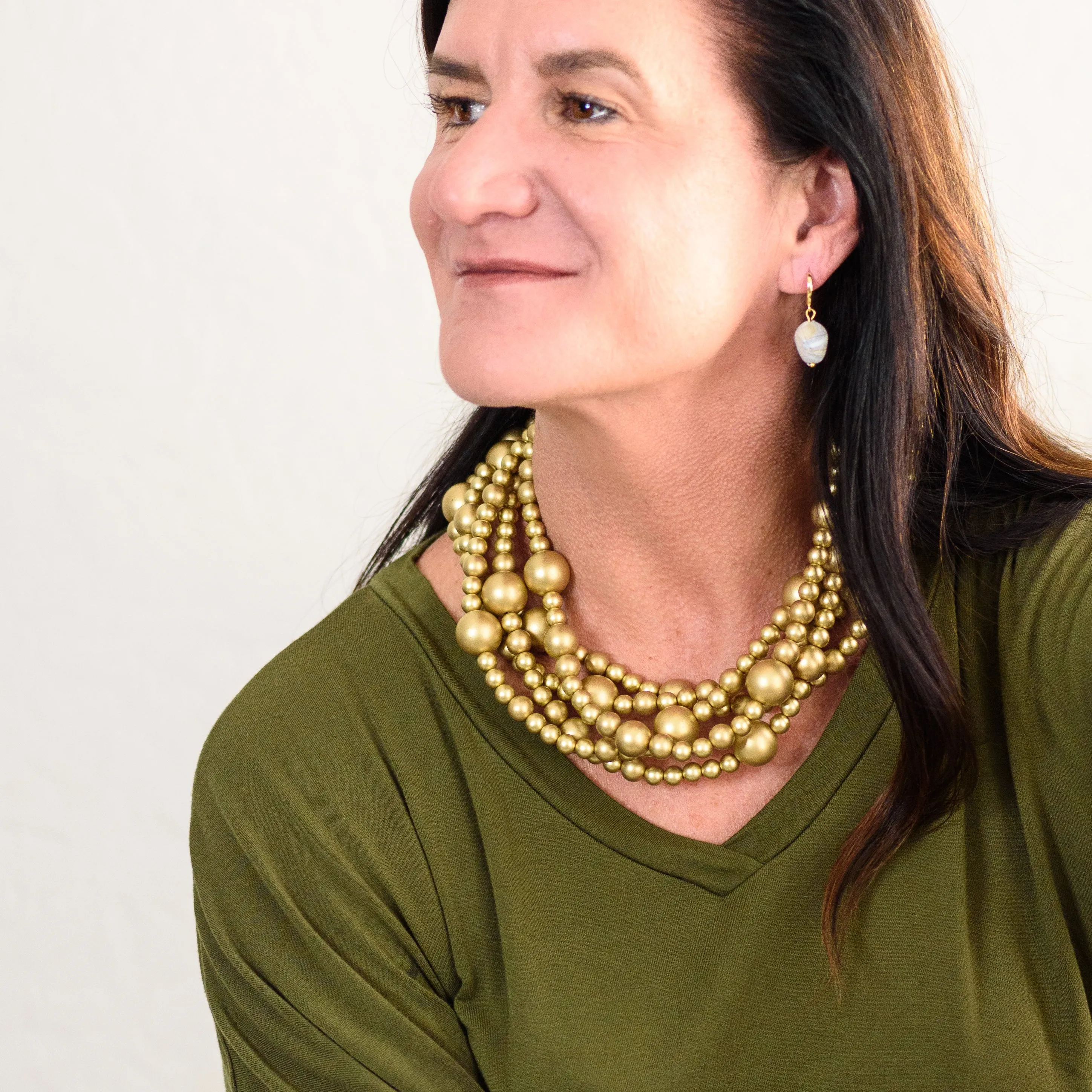 Golden Matte Sylvie ecklace