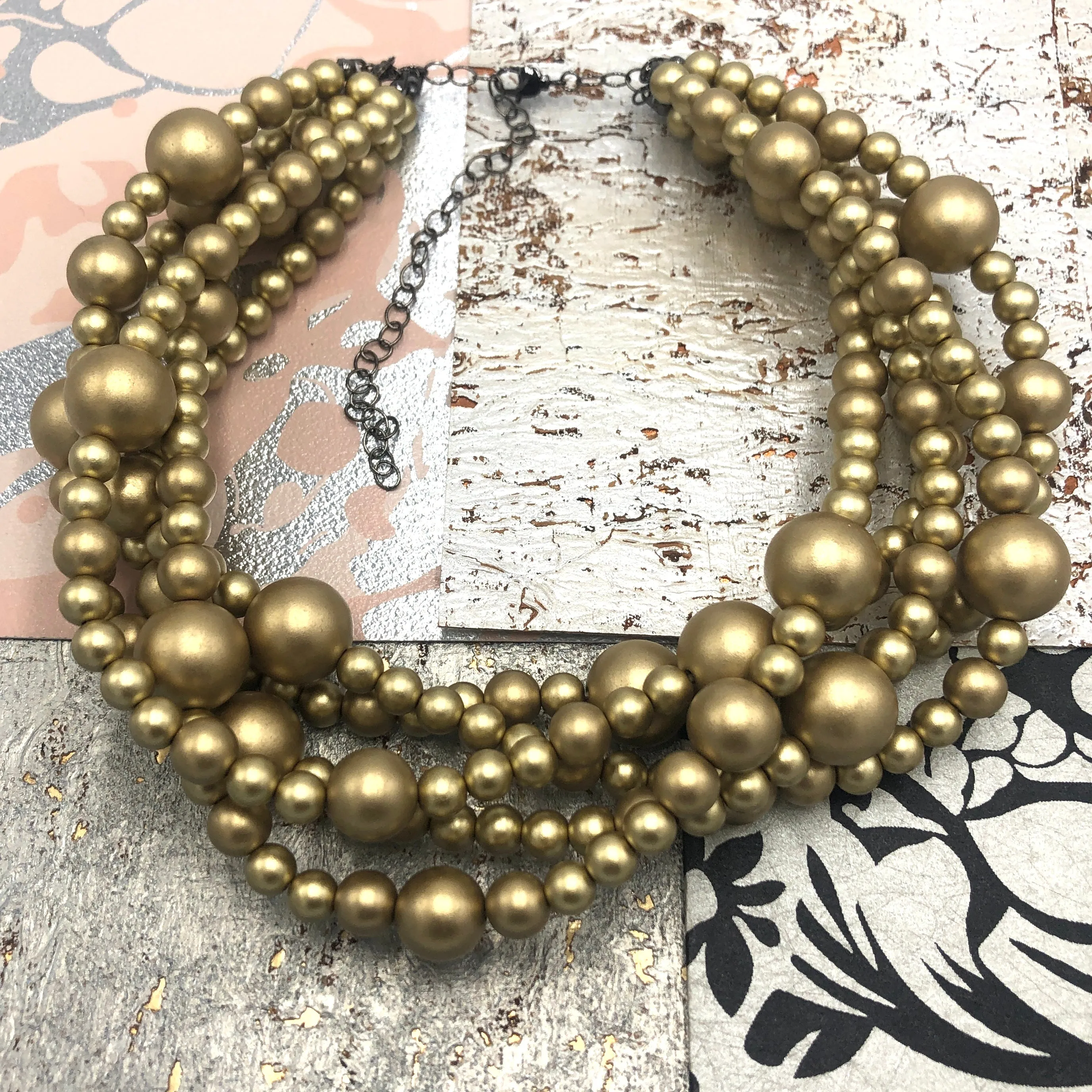 Golden Matte Sylvie ecklace