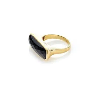 Grace Ring | Black Onyx & Gold