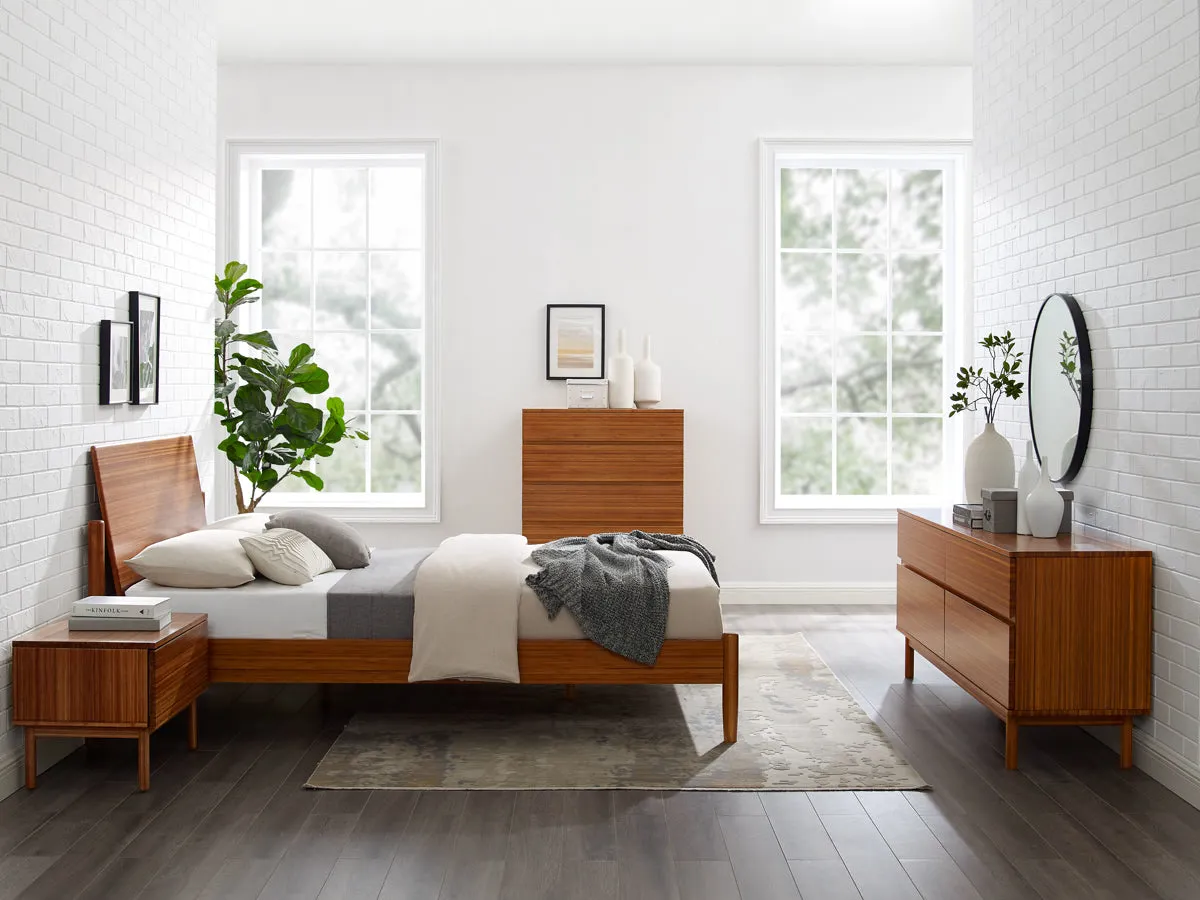 Greenington Monterey Queen Platform Bed, Amber - GMT0001AM