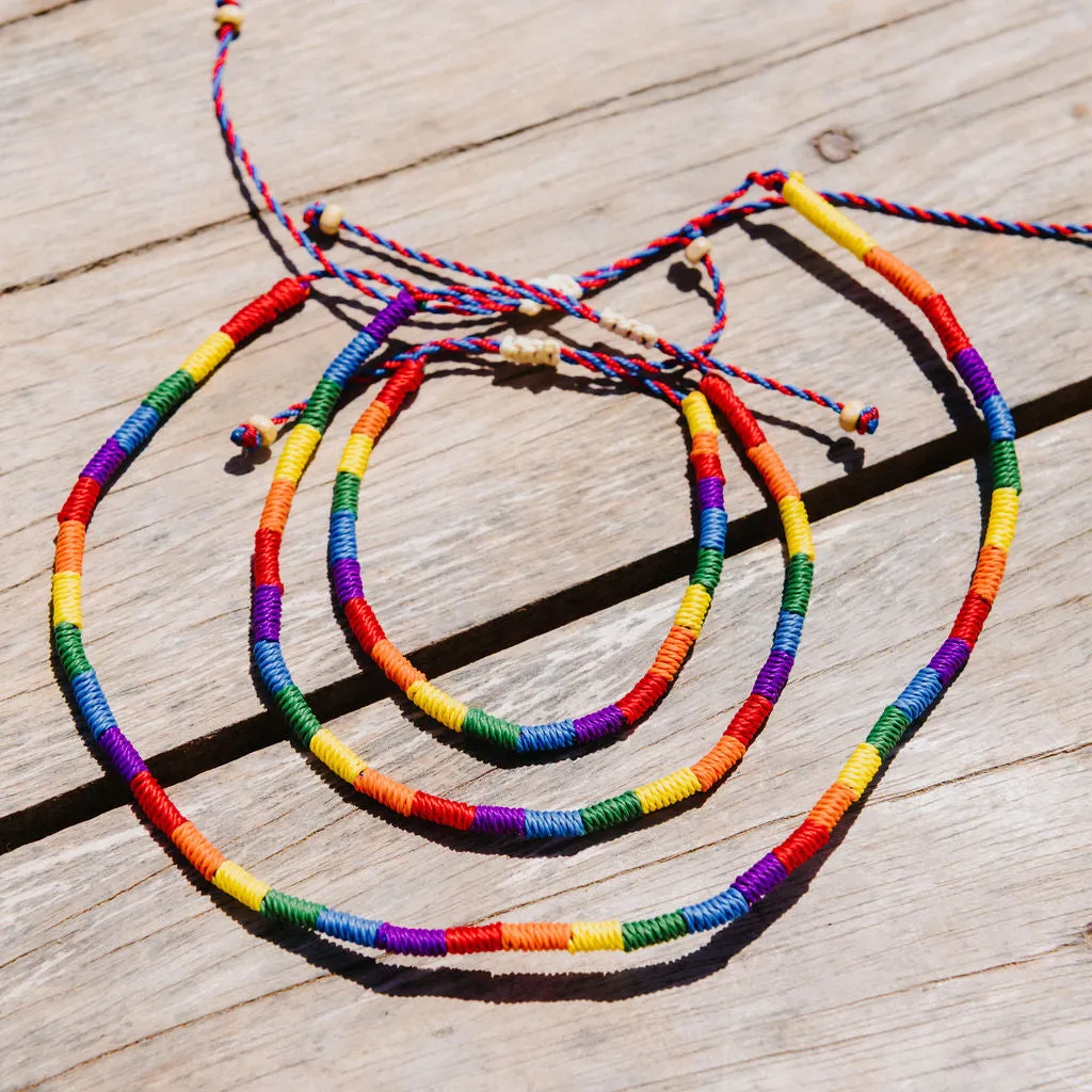 Just Like Us Woven Pride Anklet