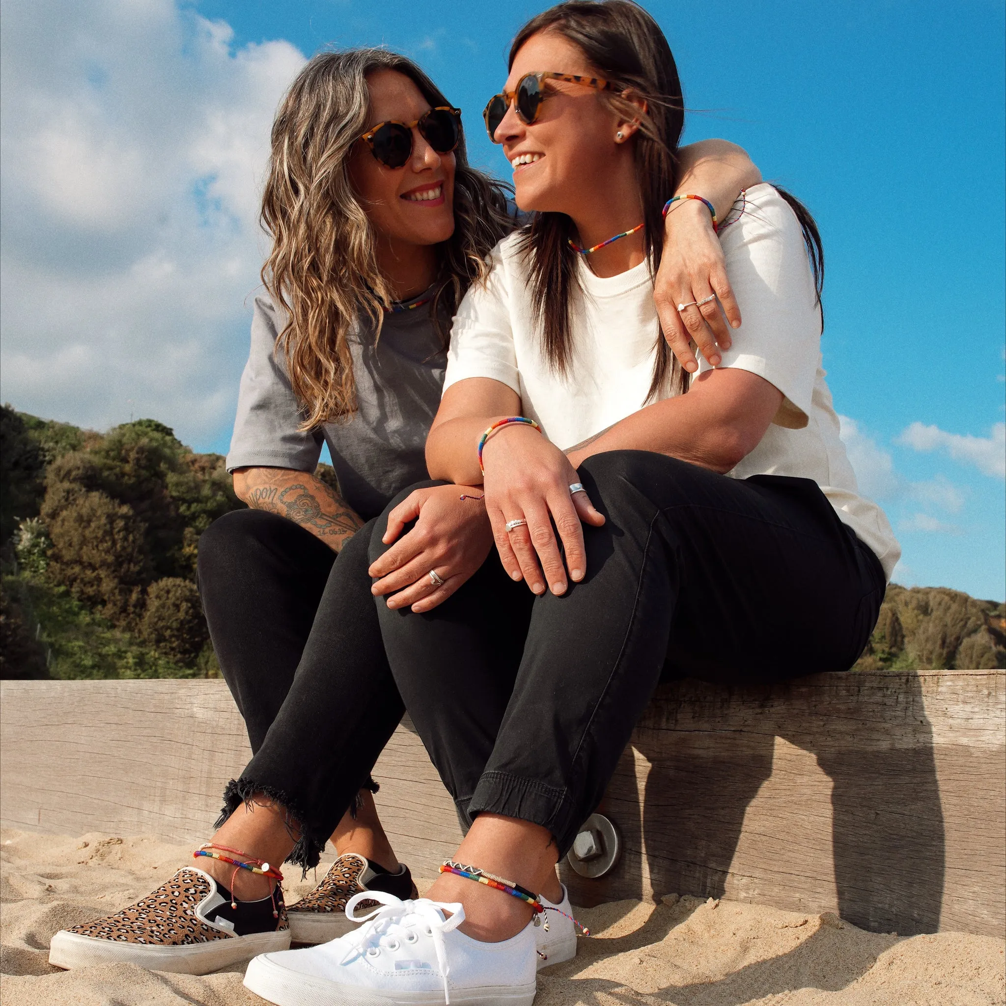 Just Like Us Woven Pride Anklet