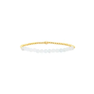 Kids 2MM Yellow Gold Filled Bracelet- Gemstone