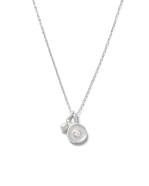 Kirstin Ash Solstice Pearl Necklace, Silver