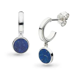 Kit Heath Revival Eclipse Equinox Lapis Semi Hoop Drop Earrings