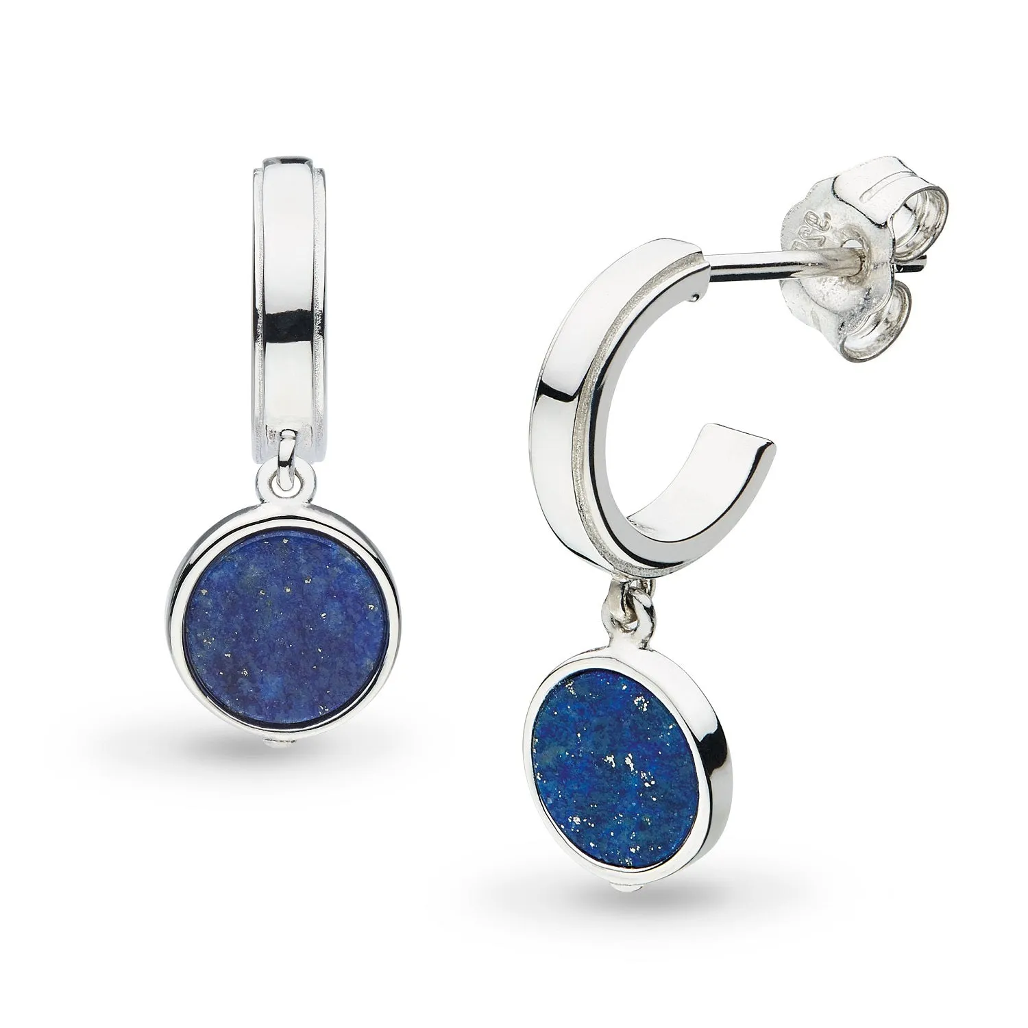 Kit Heath Revival Eclipse Equinox Lapis Semi Hoop Drop Earrings