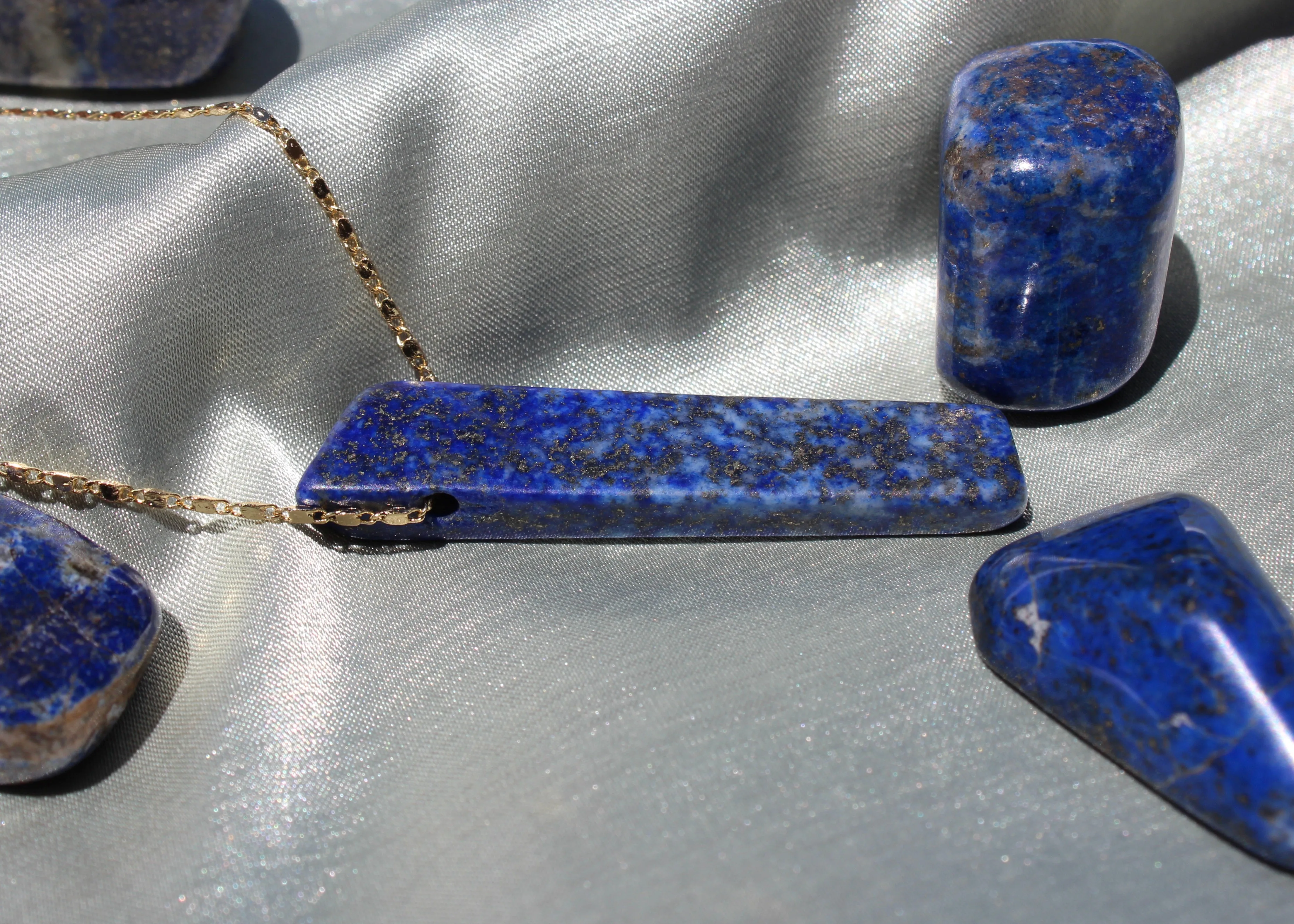Lapis Lazuli Crystal Necklace - The Stone of Truth and Honesty