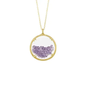 Large Birthstone Shaker Necklace