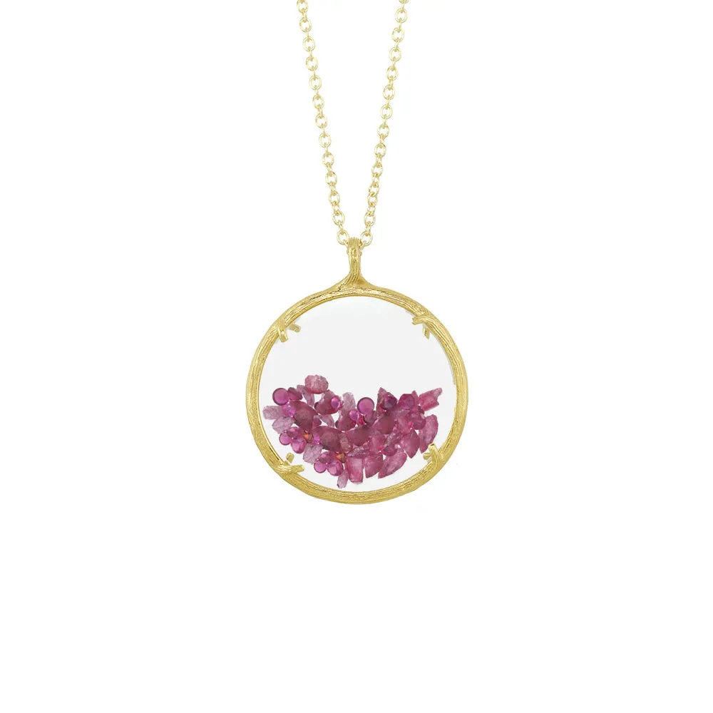 Large Birthstone Shaker Necklace
