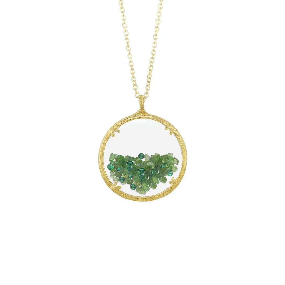 Large Birthstone Shaker Necklace