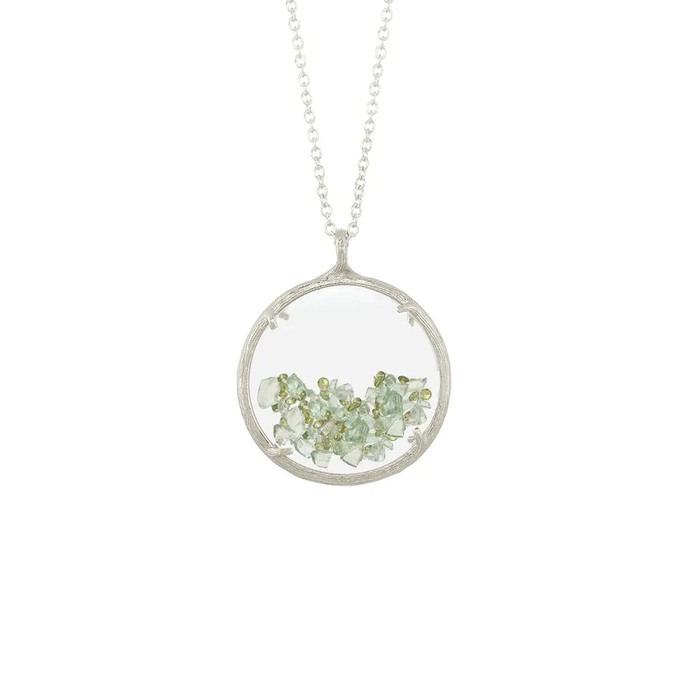 Large Birthstone Shaker Necklace