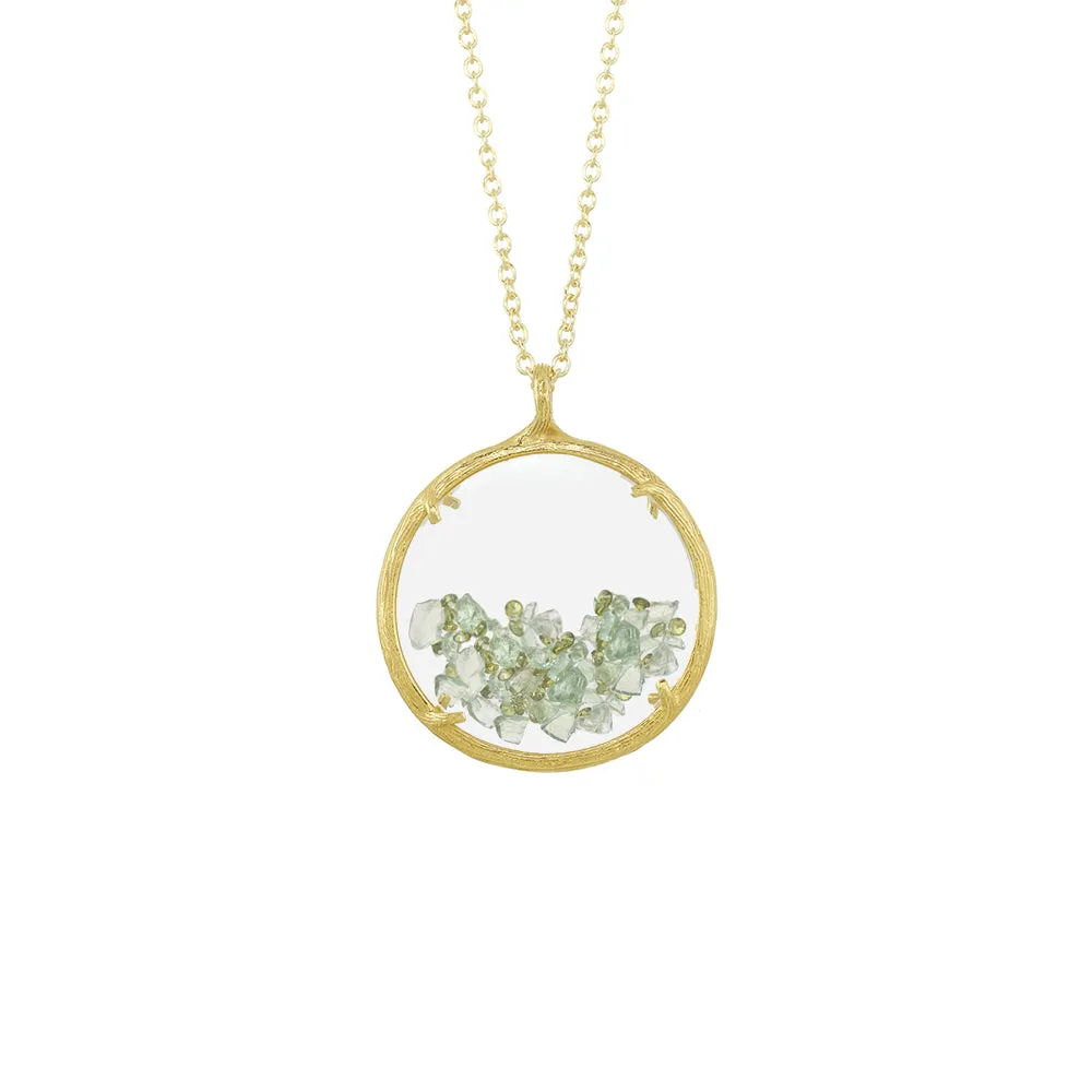 Large Birthstone Shaker Necklace