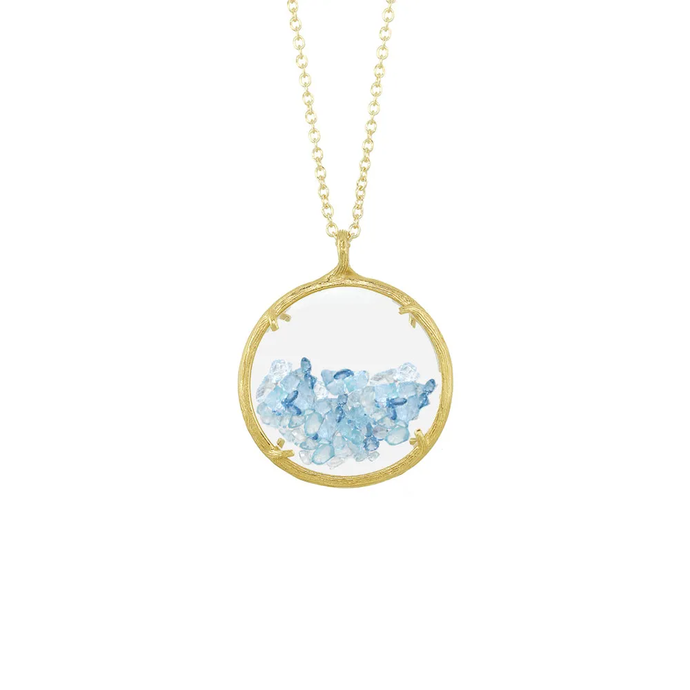 Large Birthstone Shaker Necklace