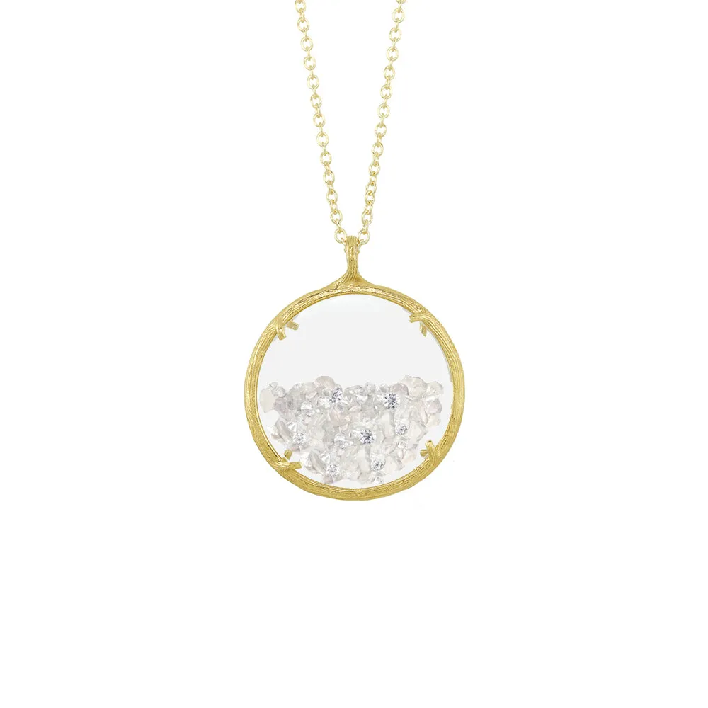 Large Birthstone Shaker Necklace