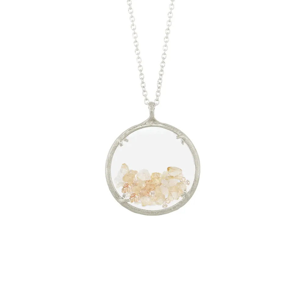 Large Birthstone Shaker Necklace
