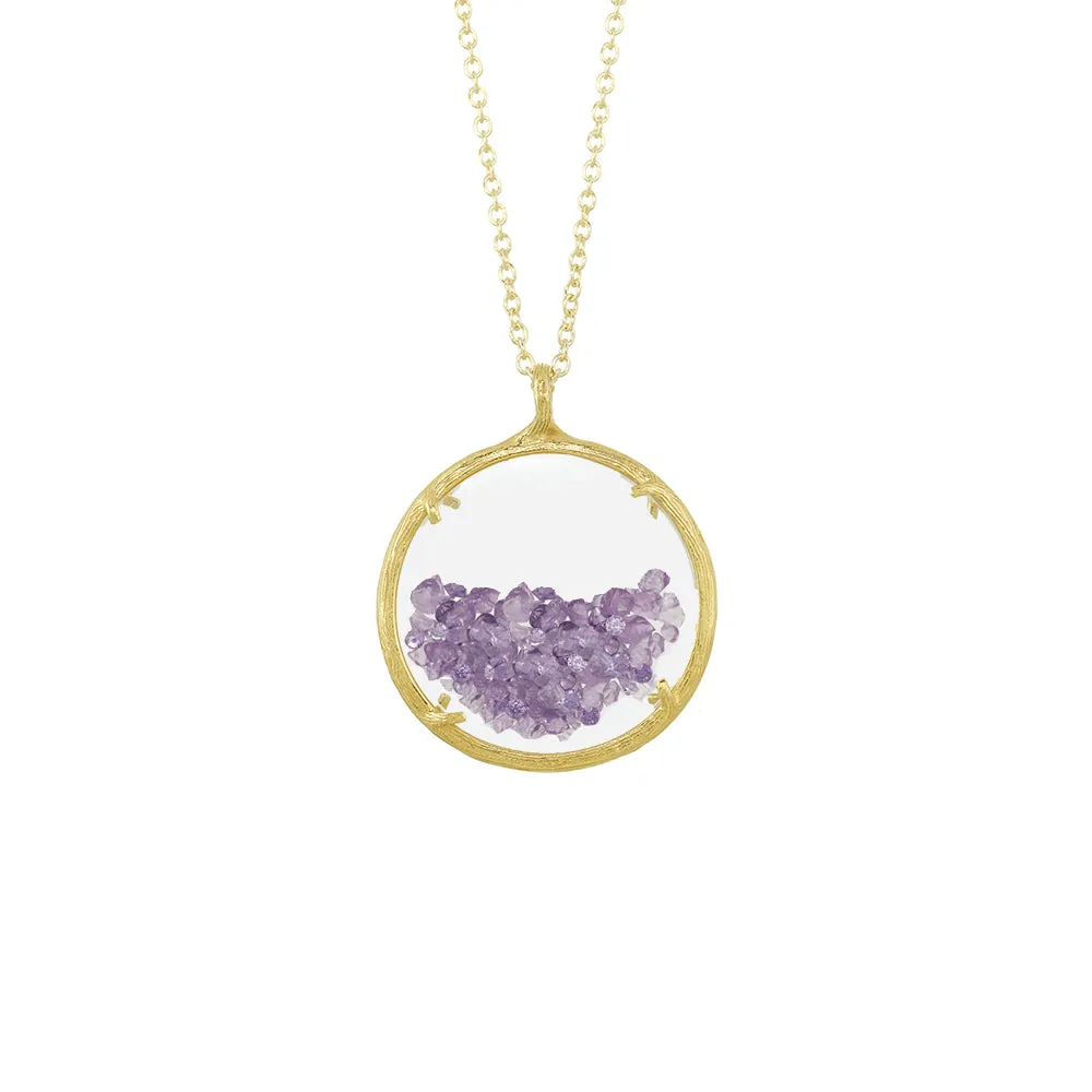 Large Birthstone Shaker Necklace