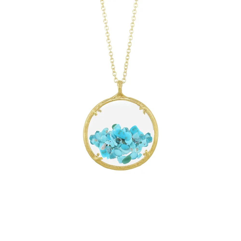 Large Birthstone Shaker Necklace