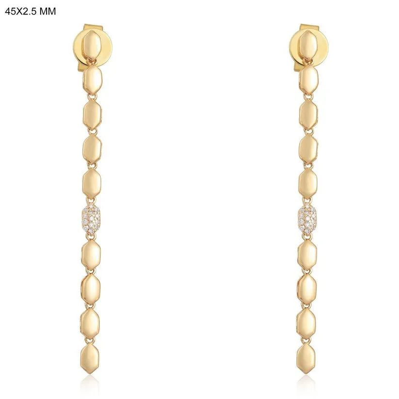 Luminous Elegance Halo Drop Earrings