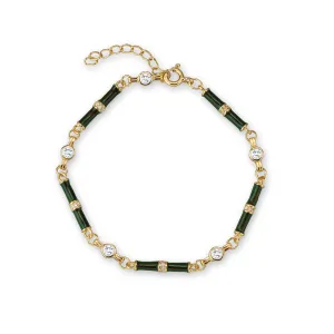 Marlowe Green Enamel Bracelet
