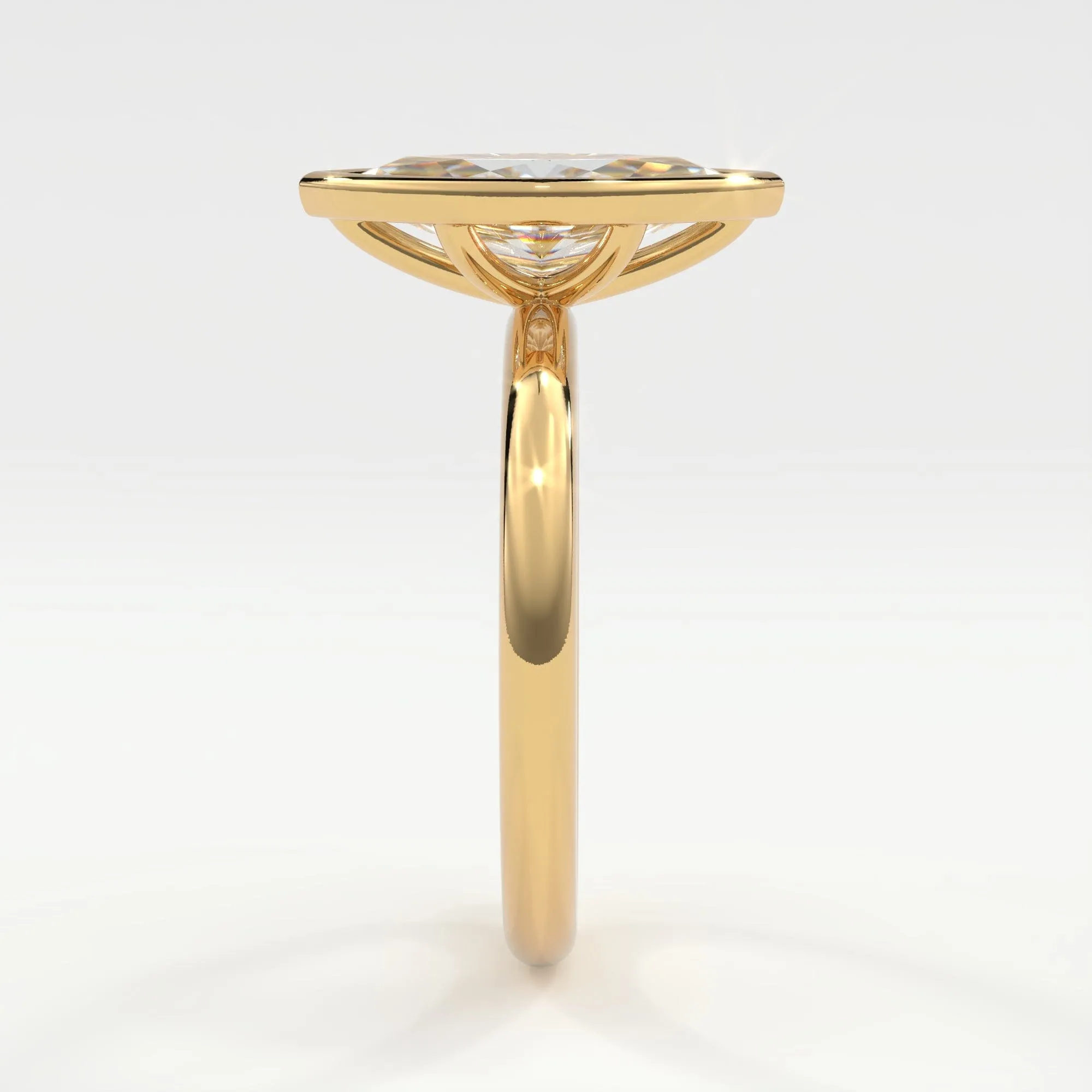 Marquise Cut Bezel Setting