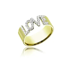 Meira T  Pave Diamond "LOVE" Ring
