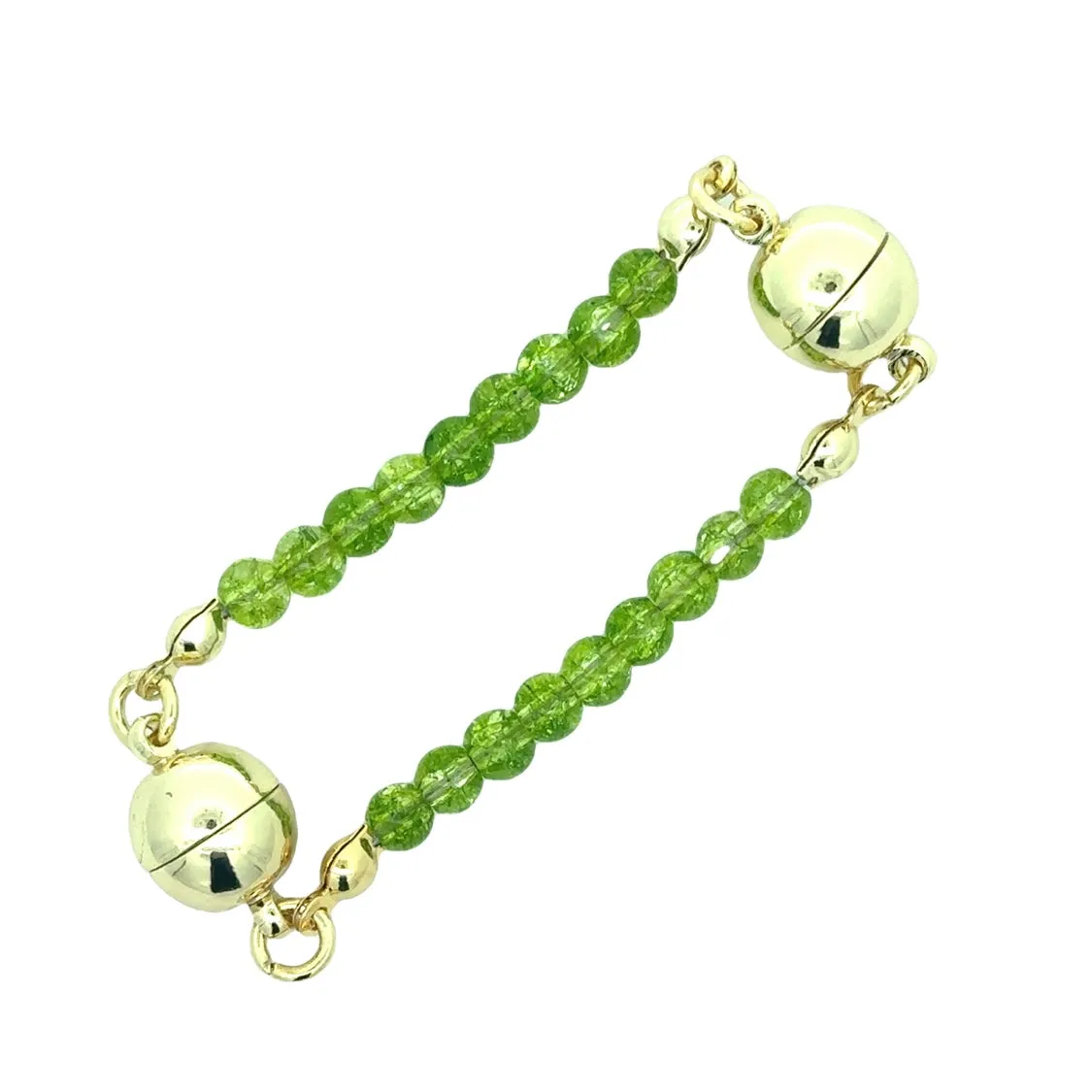 Mini Connectors - Cracked Peridot