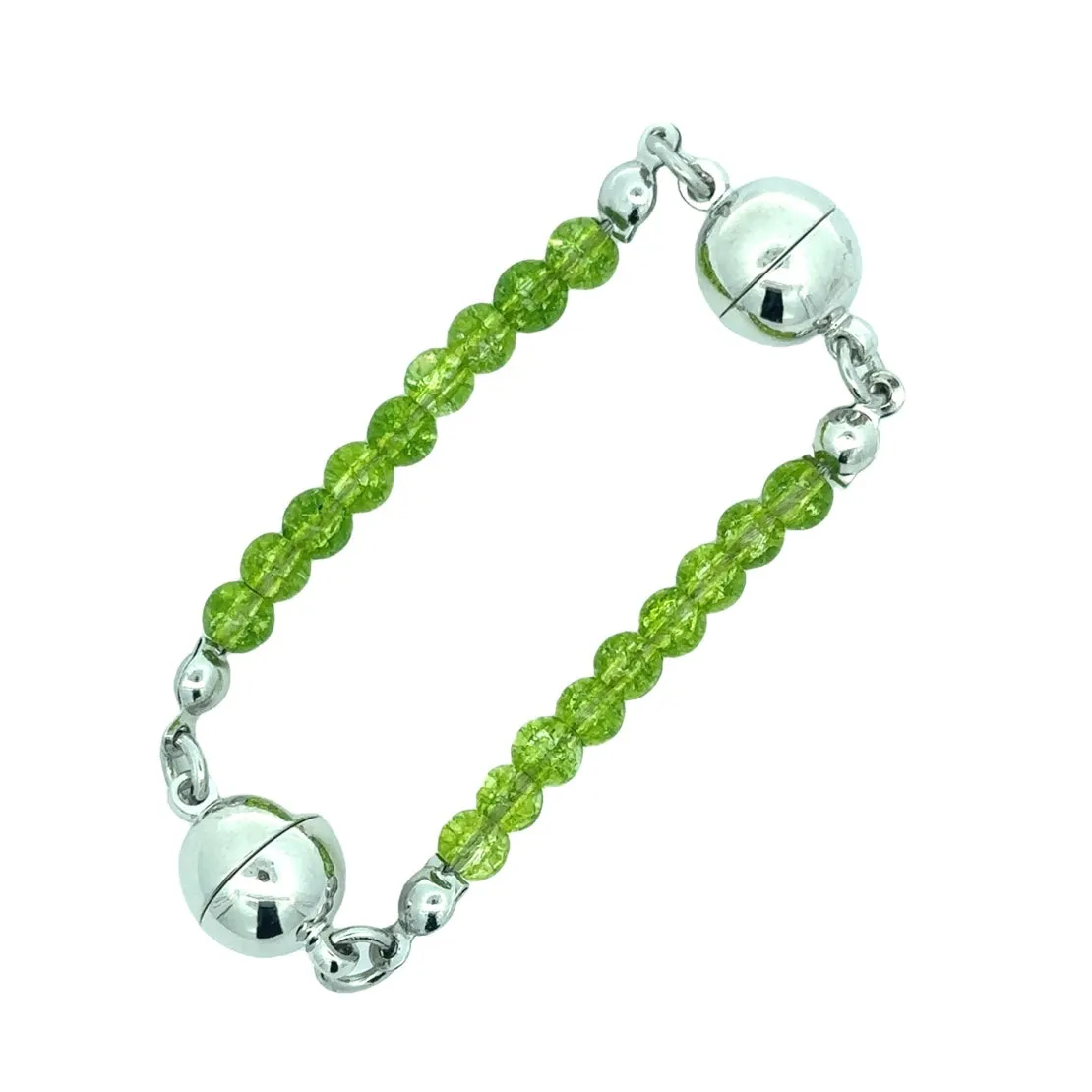 Mini Connectors - Cracked Peridot