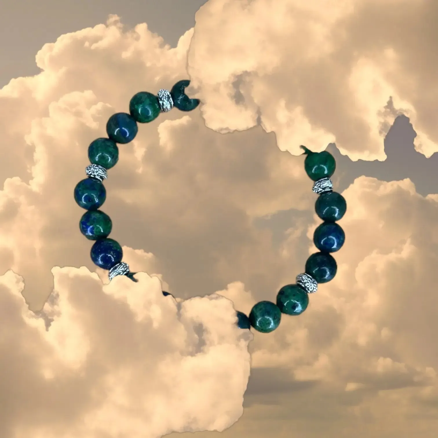 Natural lapis lazuli blue green Bracelet