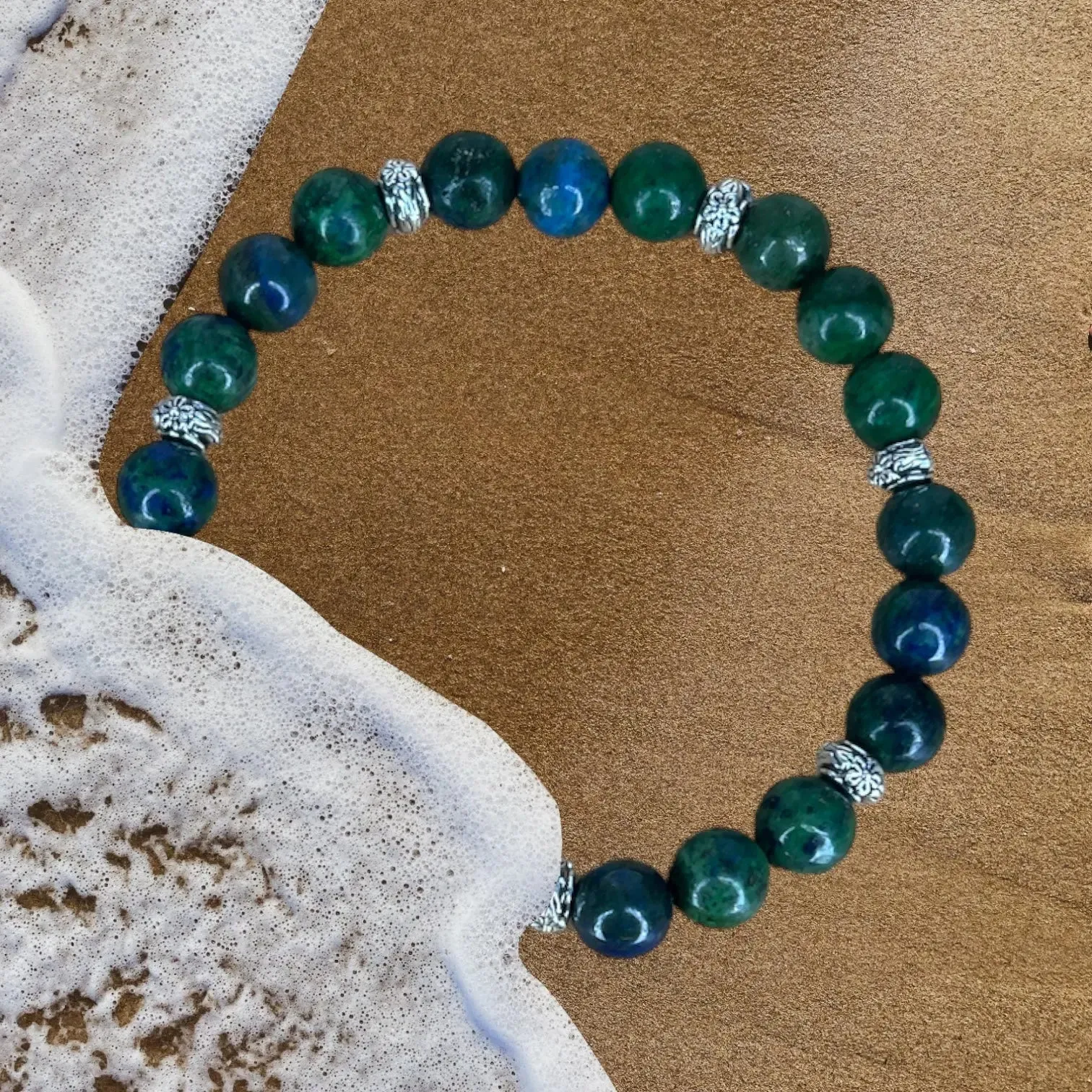 Natural lapis lazuli blue green Bracelet