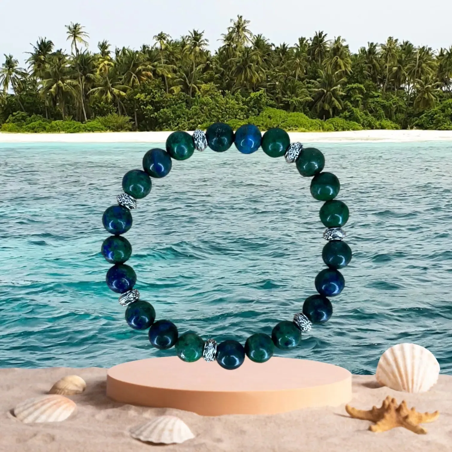 Natural lapis lazuli blue green Bracelet
