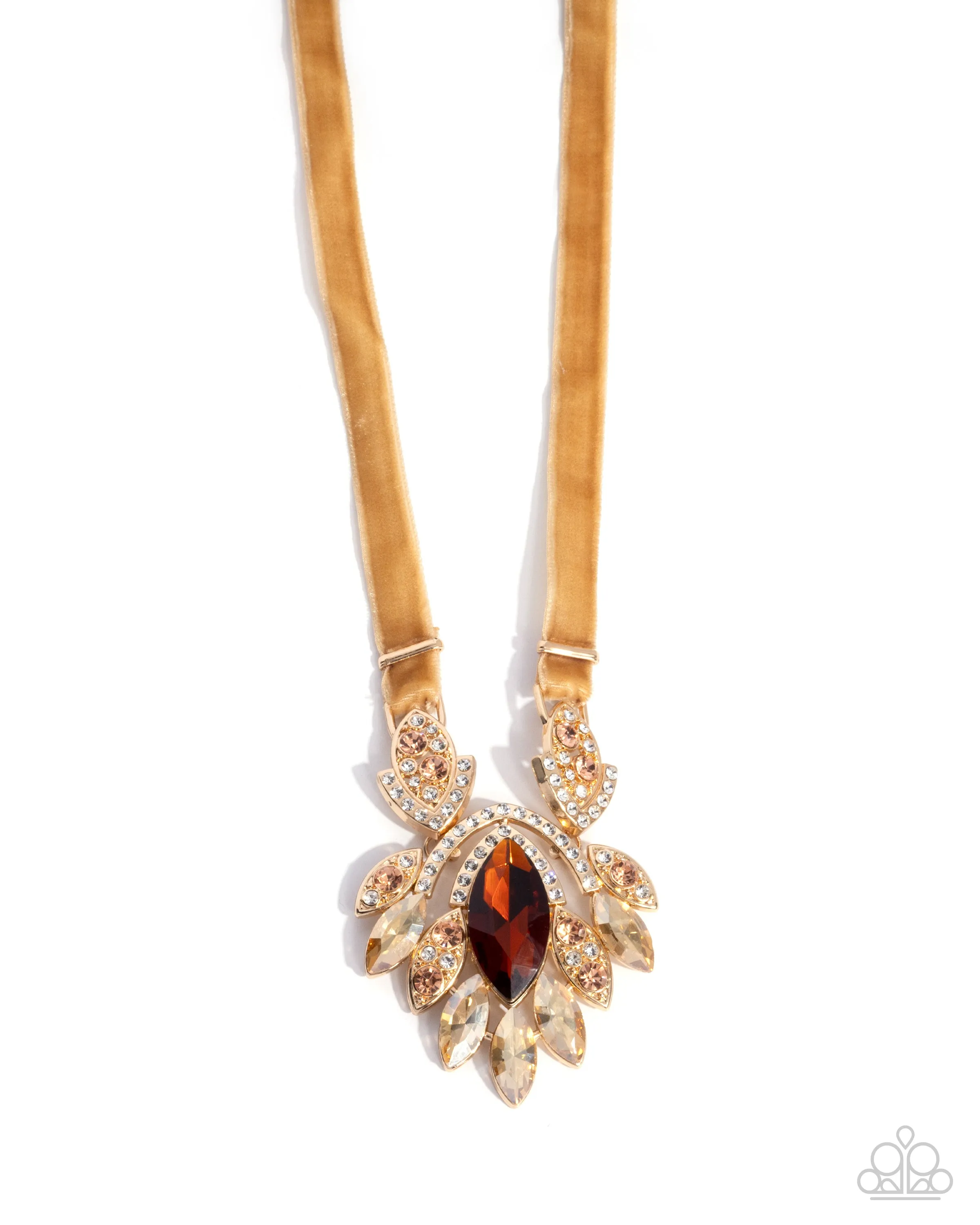 Necklaces Ravishing Ribbon - Brown