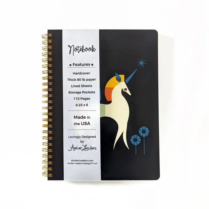 Notebook - Unicorn Spiral Bound by Amber Leaders Designs