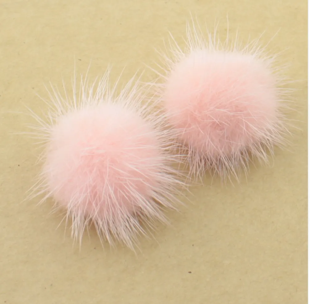 Pam's Mink Pom Pom Earrings