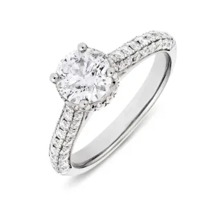 Pavé Solitaire Ring