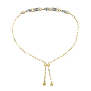 Pear & Emerald 18K Gemstone Perfect Fit Bracelet