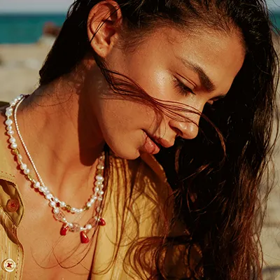 Peridot Pearl Necklace